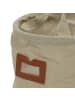 Home&Styling Collection Materialkorb mit Fenster und Griffen in Beige, Ø 16 cm