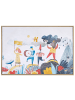 Beliani Canvas BIBBIENA in Bunt/Braun - (W) 93 x (H) 63 x (L) 5 cm