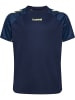 Hummel T-Shirt Hmlblaze Kinder in MARINE/SHADOW LIME