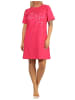 NORMANN kurzarm Nachthemd Zierspruch - 66369 in pink