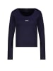 monari Rundhalspullover für Damen in dunkel-blau