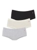 LASCANA Hüftpanty in schwarz / beige / grau meliert