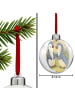 Mr. & Mrs. Panda Weihnachtskugel Pinguine trösten Design ohne Sp... in Weiß