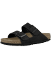 Birkenstock Sandale Arizona SFB Nubukleder Weichbettung normal in schwarz