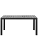 Beliani Gartentisch COMO in Grau/Schwarz - (W) 90 x (H) 74 x (L) 150 cm