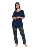 Ulla Popken Pyjama in nachtblau