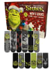Shrek Shrek Socken Adventskalender mit 12 Paar kurz und lang in Mehrfarbig