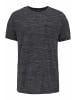 Bruno Banani T-Shirt in schwarz-meliert