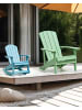 Beliani Schaukelstuhl ADIRONDACK in Blau - (W) 52 x (H) 67 x (L) 68 cm
