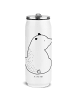 Mr. & Mrs. Panda Edelstahl Trinkflasche Bär Schulterblick ohne S... in Weiß