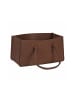 relaxdays Kaminholztasche in Braun