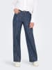 ONLY Hose mit weitem Beinschnitt in Dark Blue Denim