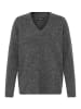 Oxmo V-Ausschnitt-Pullover OXISELMA in Grau