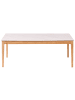 Beliani Couchtisch BONNEY in Braun/Weiß - (W) 70 x (H) 46 x (L) 120 cm
