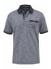 Man's World Poloshirt in blau-meliert