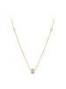 faina Women Charm Necklace in Rose Gold