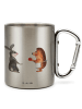Mr. & Mrs. Panda Becher Hase Igel ohne Spruch in Silber