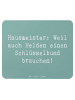 Mr. & Mrs. Panda Mauspad Spruch Hausmeister Held mit Spruch in Meeresbrise