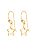Elli Ohrringe 925 Sterling Silber Sterne, Astro, Stern in Gold