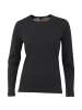 icebreaker Longsleeve 200 Oasis Crewe in Schwarz