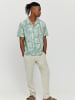 MAZINE Hemd Honolulu Shirt in cobalt green/printed