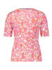 Betty Barclay Basic Shirt mit Rippenstruktur in Pink/Orange