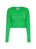 Swirly Damen Cropped Cardigan in GRÜN