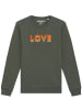 wat? Apparel Sweatshirt Love always wins in Khaki