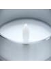 relaxdays 3 x LED Kerzen in Grau