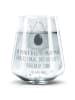 Mr. & Mrs. Panda Trinkglas Avocado Glücklich mit Spruch in Transparent