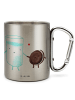 Mr. & Mrs. Panda Kaffeetasse Milch Keks ohne Spruch in Silber