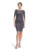 Vera Mont Cocktailkleid im Glitzer-Look in Dunkelblau/Grau