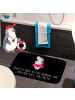 Mr. & Mrs. Panda Badteppich Einhorn Ballerina mit Spruch in Schwarz