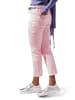MADELEINE Fein gestreifte 7/8-Jeans, Formbund in weiß / granat