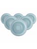 like. by Villeroy & Boch 6er Set Espressountertassen Perlemor Aqua ø 12 cm blau in blau