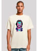 F4NT4STIC Oversize T-Shirt TV Times Jeremy Beadle 1982 Pop Art in sand