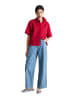 Marc O'Polo DENIM Kurzarm-Bluse relaxed in Vivid Cherry