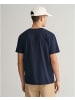 Gant Rundhals T-Shirt für Damen in blau