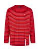 Wind Sportswear Langarm Shirt gestreift in rot-marine