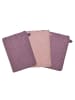 Wörner Waschhandschuh 3er Pack Bio-Baumwolle in rosa