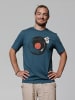 wat? Apparel T-Shirt Schallplatte in Petrol