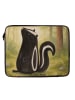 Mr. & Mrs. Panda Notebooktasche Stinktier Sitzen Design ohne Spruch in Weiß