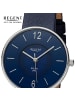 Regent Armbanduhr-Analog dunkelblau mittel (ca. 33mm) Regent Lederarmband