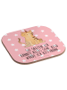 Mr. & Mrs. Panda Bierdeckel Einhorn Katze mit Spruch in Rot Pastell