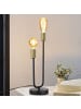 ZMH Tischleuchte in schwarzgold 2-flammige E27 Vintage mit Kabel