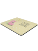 Mr. & Mrs. Panda Mousepad Schwein Glück mit Spruch in Gelb Pastell