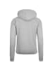 Bolzr Kapuzensweatjacke Sweatjacke in grau / schwarz