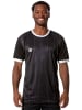Stark Soul® Kurzarm Sportshirt Pinstripes in schwarz-weiss