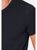 Schiesser Unterhemd / Shirt Kurzarm Long Lift Soft in Blauschwarz