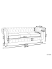 Beliani 3-Sitzer Sofa CHESTERFIELD in Violett/Braun - (W) 202 x (H) 70 x (L) 75 cm